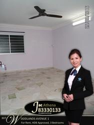 Blk 307 Woodlands Avenue 1 (Woodlands), HDB 4 Rooms #126957532